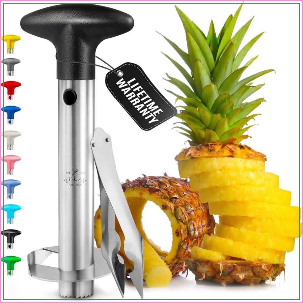 Pineapple Corer Slicer - أداة تقطيع الأناناس من الفولاذ المقاوم
