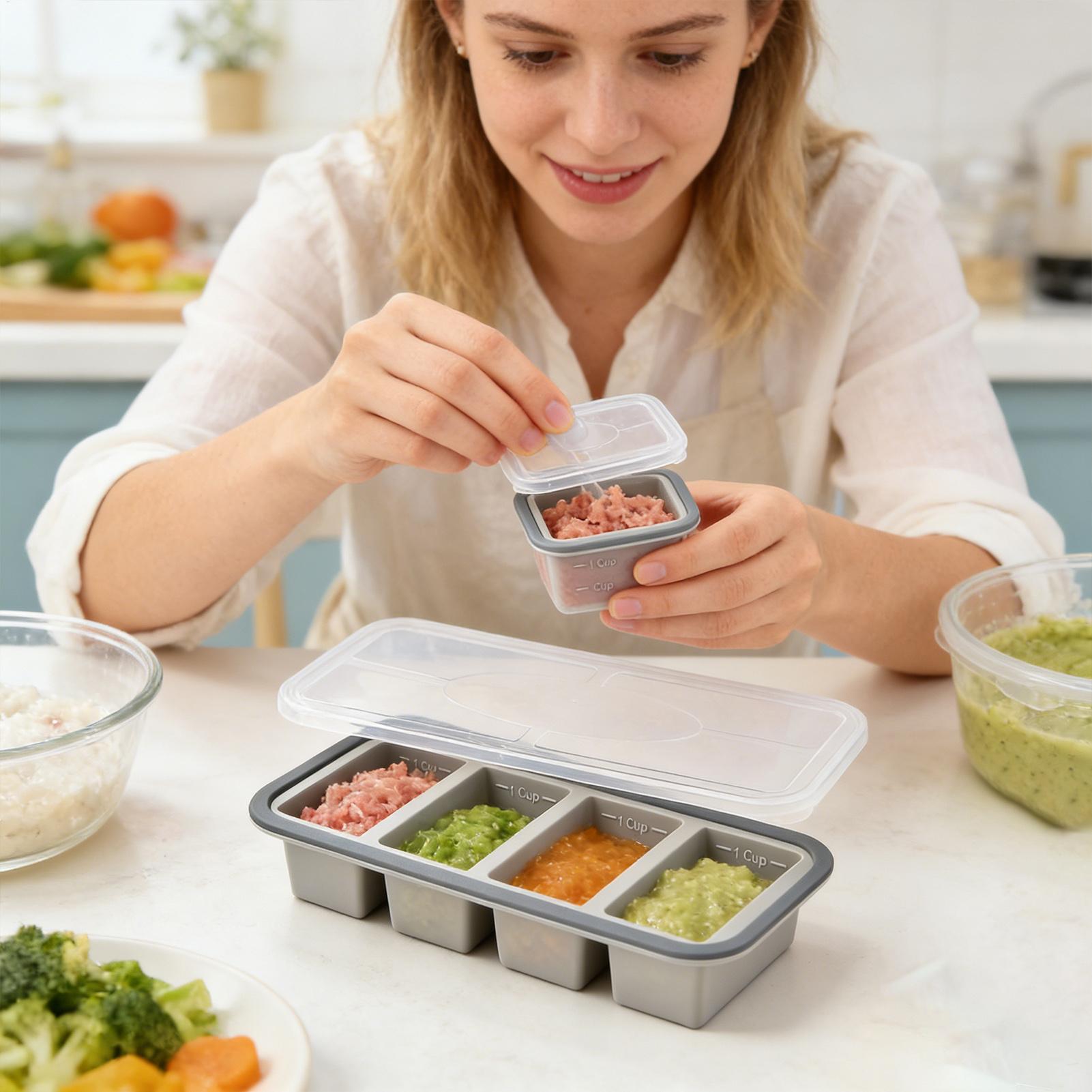قوالب سيليكون للفريزر سهلة الإ - مراجعة Meal Prep Template وسعره