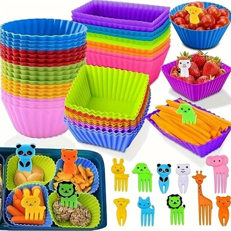 ● 12/24 قطعة من فواصل علب الغد - مراجعة Meal Prep Template وسعره