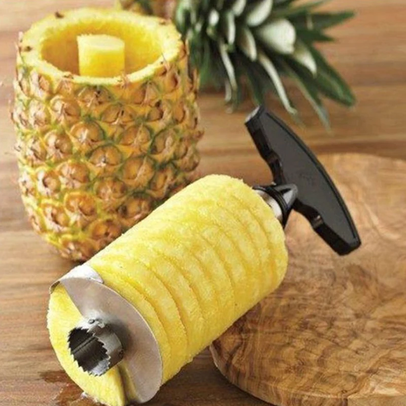 1 قطعة قطاعة الأناناس مقشرة ال - مراجعة Pineapple Corer Slicer وسعره