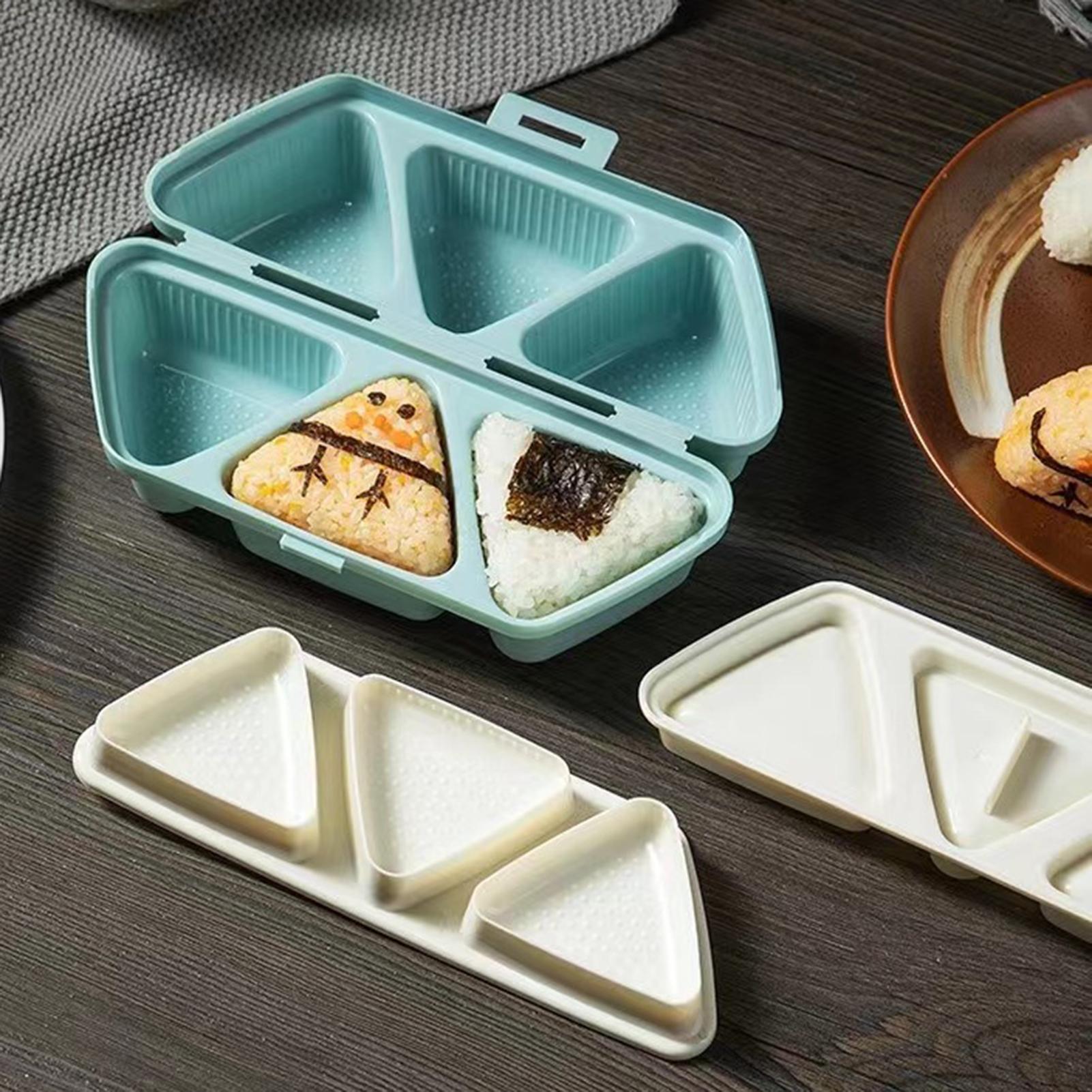 صانع قوالب السوشي 6 تجويف مثلث - مراجعة Meal Prep Onigiri وسعره