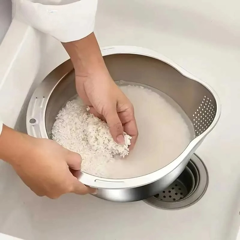 وعاء غسيل الأرز من الفولاذ الم - مراجعة Meal Prep With Rice وسعره